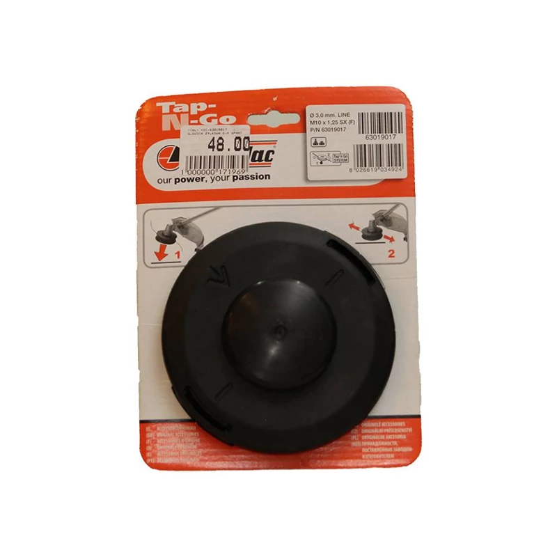 Damilfej 130,0 mm félautomata 8,0 x 1,25 bal menetes csavar