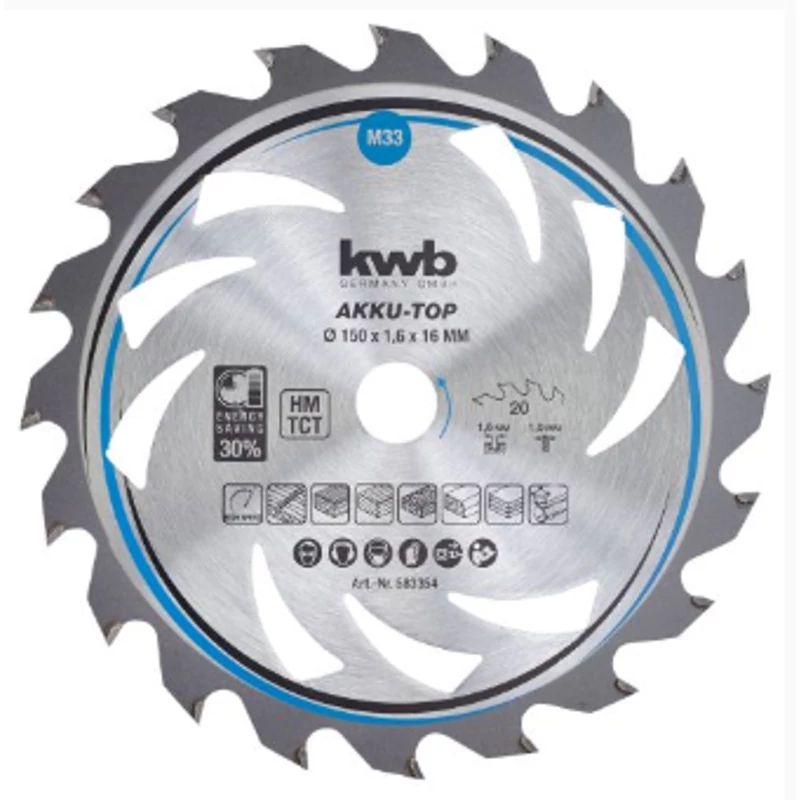 Einhell Körfűrészlap 150x16, 20 fogas körfűrész tartozék