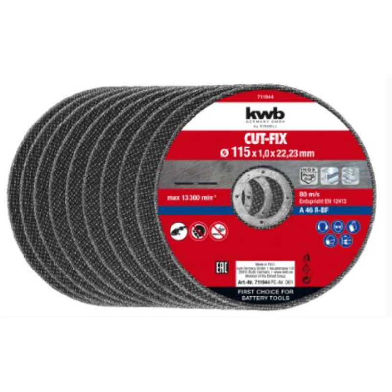 Vágókorong 10 db 115x1,0 KWB by Einhell tartozék