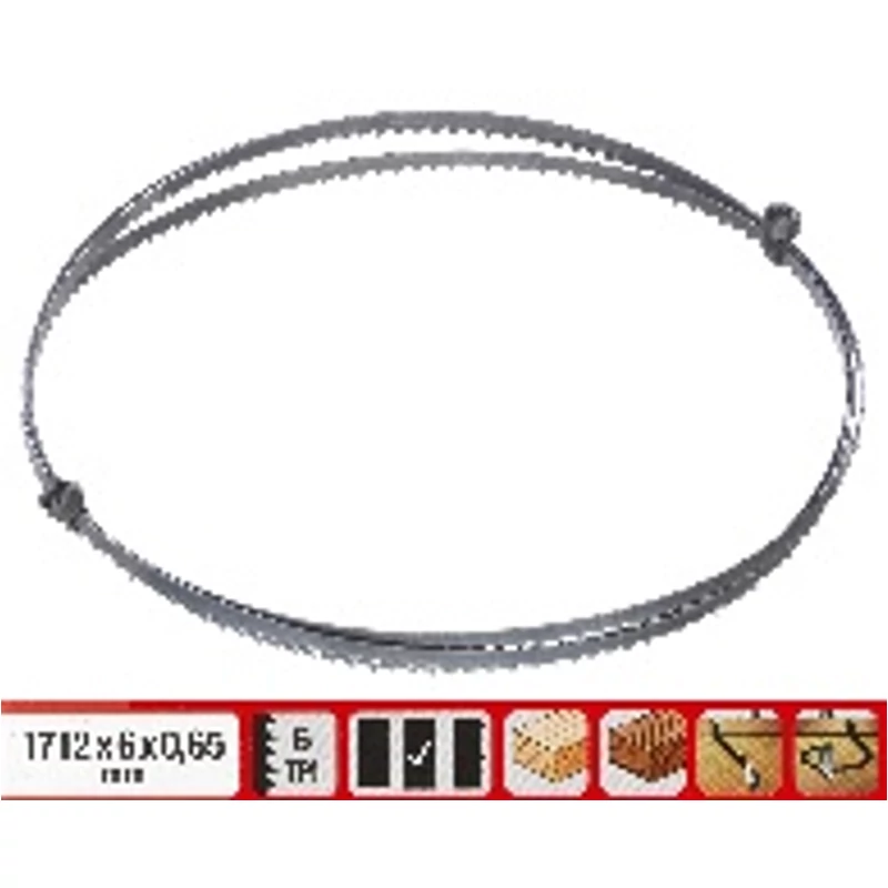 Szalagfűrészlap 1712x6x0,65 TPI6 (TC-SB 245-höz) szalagfűrész tartozék