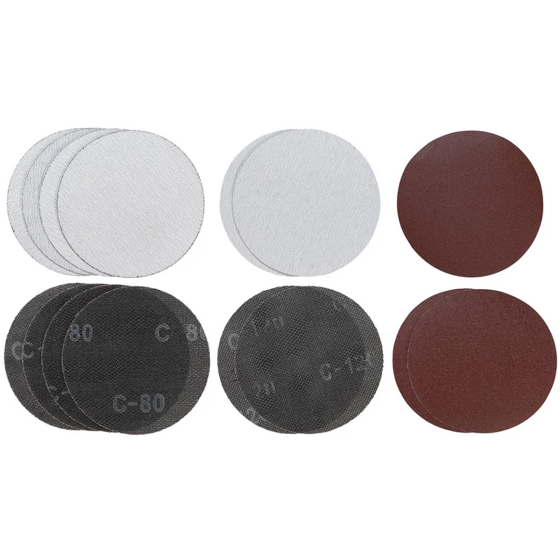 180mm csiszolókorong és rács, 15 db,  P80/P120 KWB by Einhell tartozék