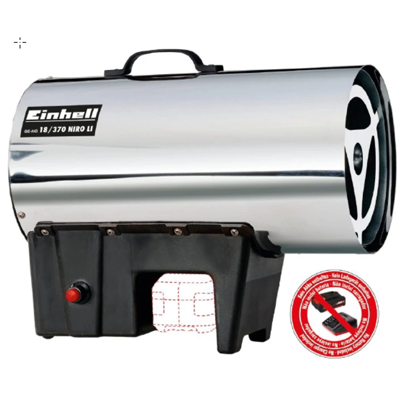 Einhell GE-HG 18/370 Niro Li - Solo akkus hőlégbefúvó
