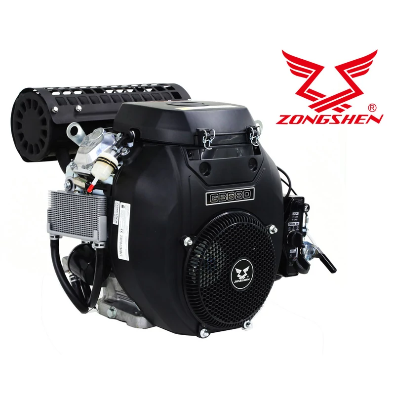 MOTOR ZONGSHEN GB680 680cc 22 TWIN 25,4 mm VíZSZINTES TENGELY