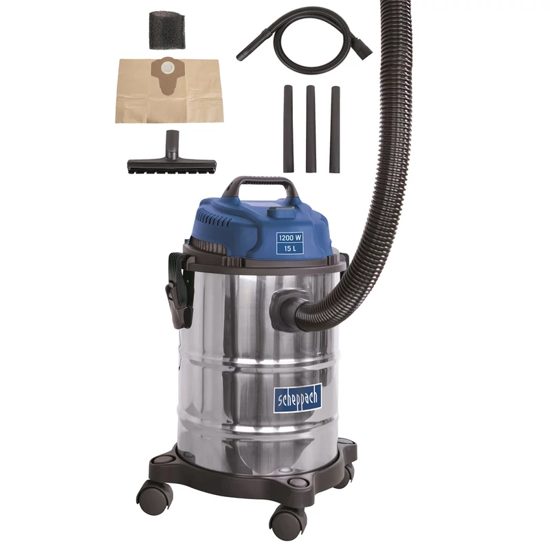 Scheppach ASP 15 ES száraz/nedves porszívó 15 l