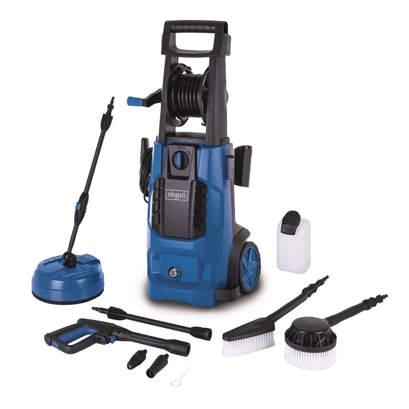 Scheppach HCE 2800 elektromos magasnyomású mosó 180 bar, tartozékokkal