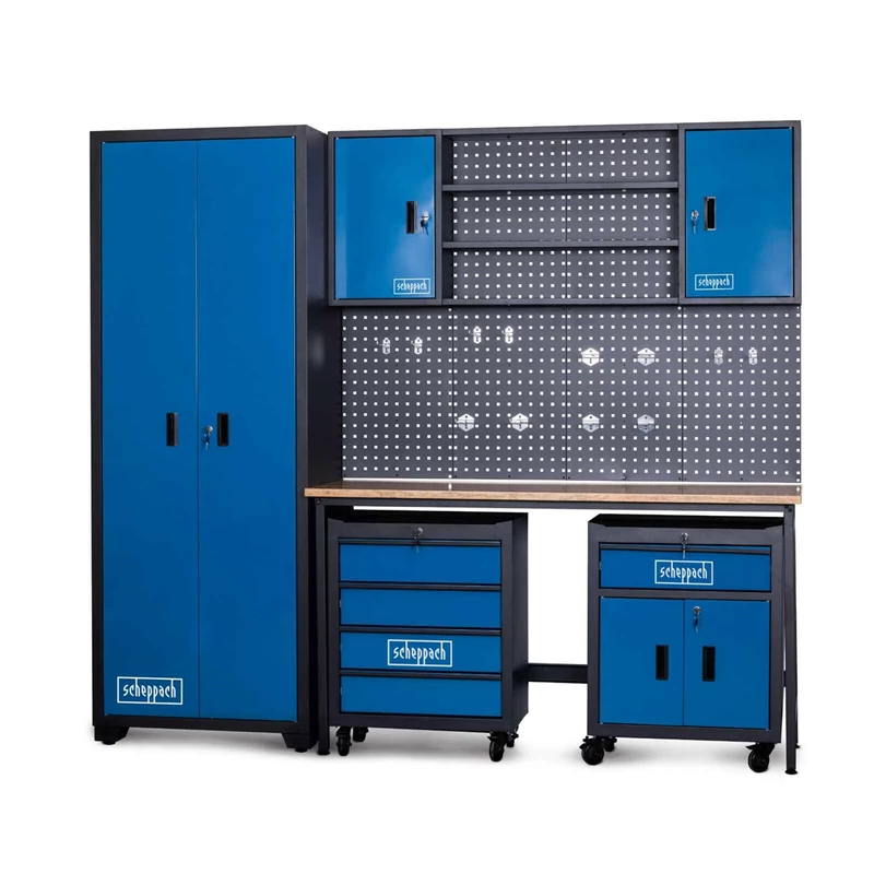 Scheppach GWS 08 moduláris munkaállomáskészlet műhelybe