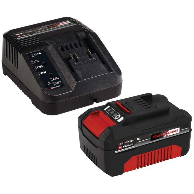 Einhell 4,0 Ah 18V Power X-Change Starter-Kit  akku+töltő  Az ár SOLO termék vásárlása esetén érvényes 1db SOLO termékhez 1 db Starter-Kit vásárolható