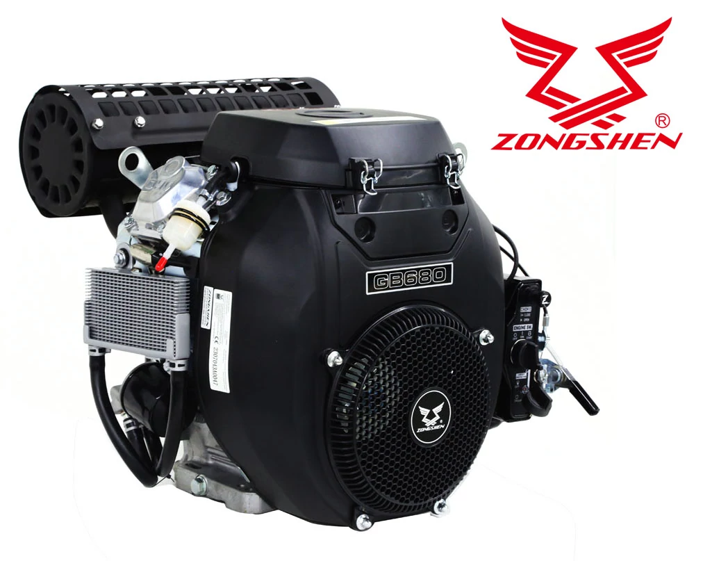 MOTOR ZONGSHEN GB680 680cc 22 TWIN 25,4 mm VíZSZINTES TENGELY